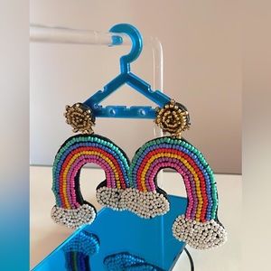 Rainbow beaded earrings…